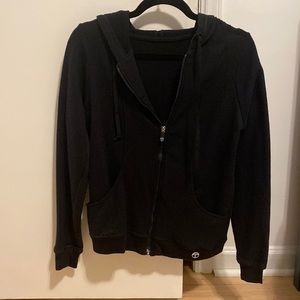 Trina Turk black zip up jacket athletic
